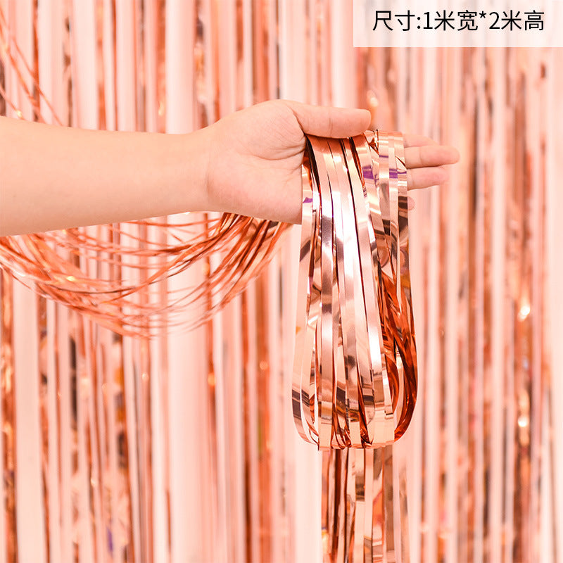 金色派对窗帘