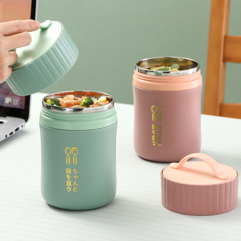Taza de sopa aislada de acero inoxidable 304 580ml