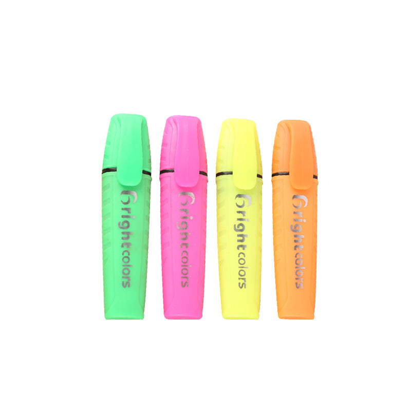 Resaltador tapa clip modelo 4 colores