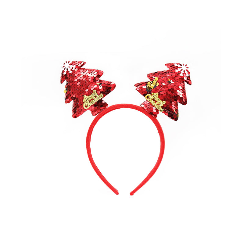 Árbol de Navidad bandas de pelo rojo