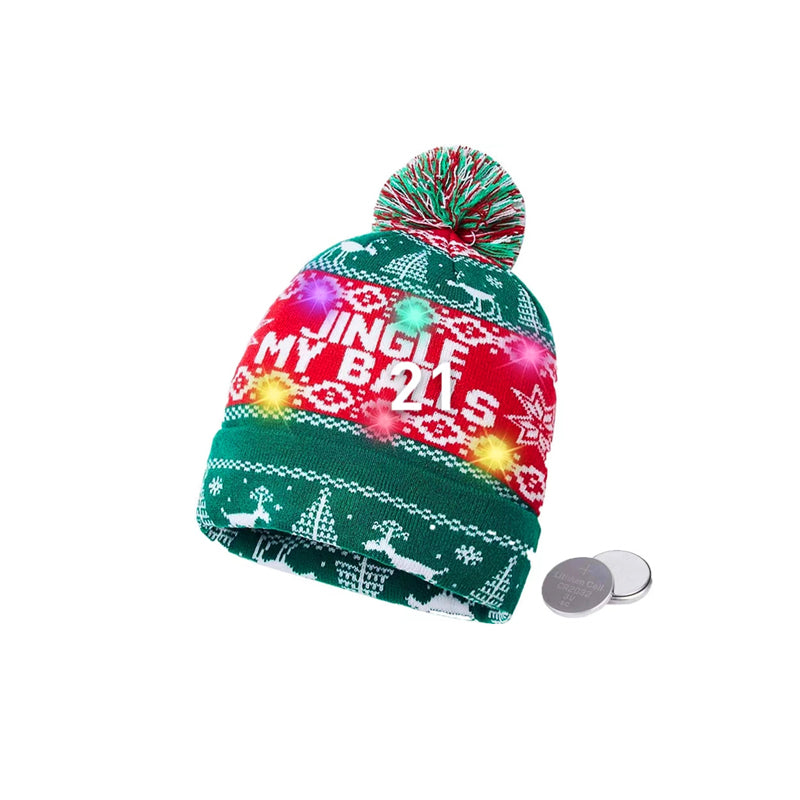 Gorro de Navidad con LED