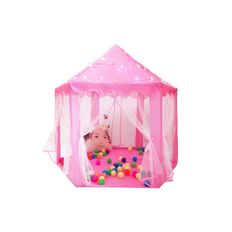 Carpa Infantil Hexagonal Castillo Princesa Tul Sobredimensionado